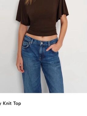 Reformation Avery knit top size medium